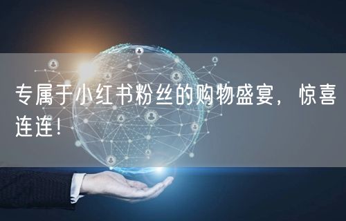 专属于小红书粉丝的购物盛宴，惊喜连连！