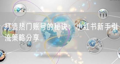 打造热门账号的秘诀：小红书新手引流策略分享